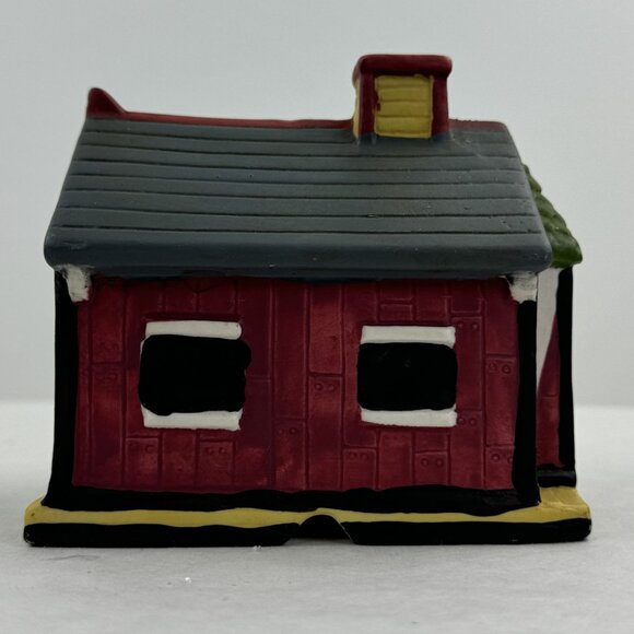 1998 Dickens Collectables Sugar Creek County Railroad Station Lighted Christmas - Picture 14 of 16